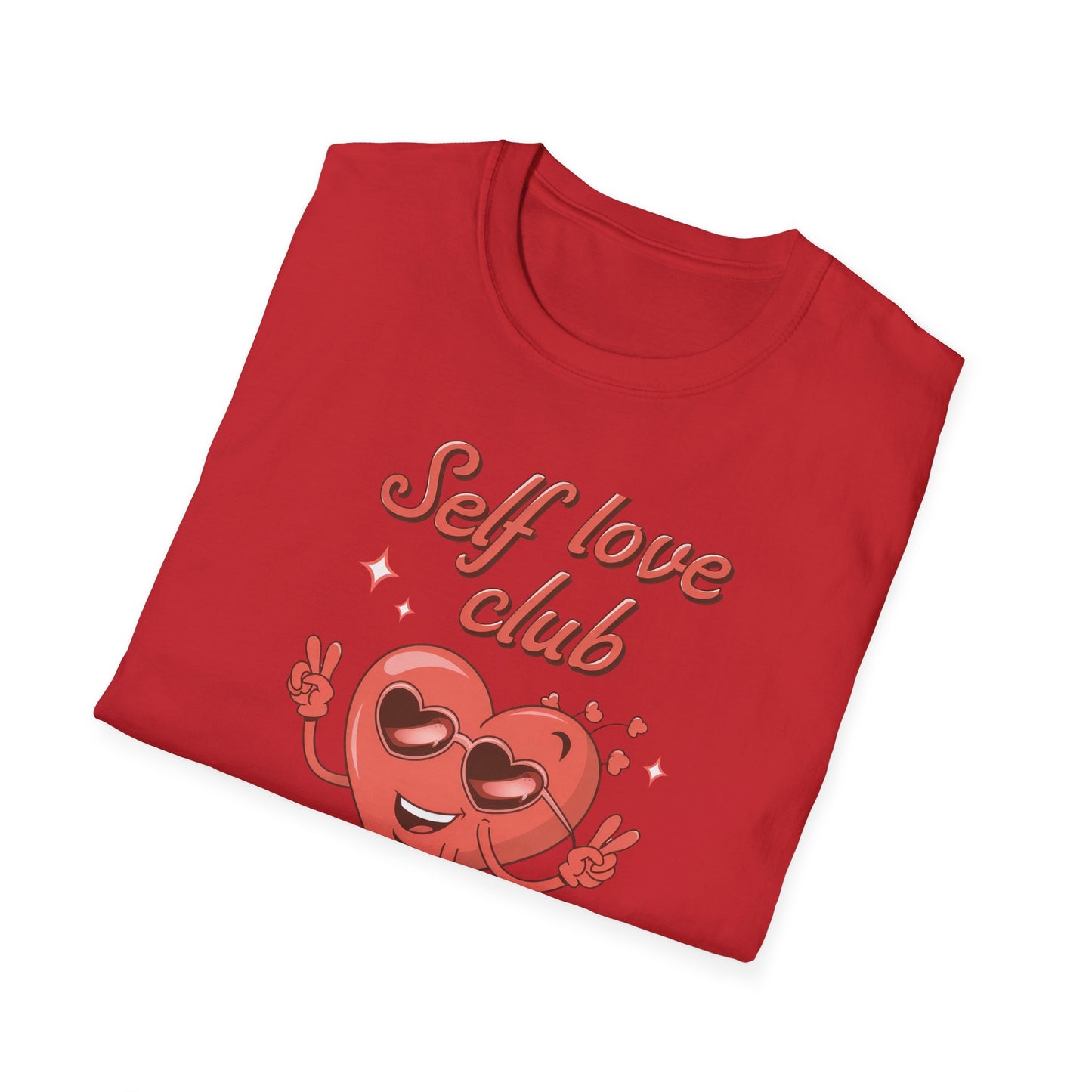 Awesome Self Love Club T-Shirt | Retro Heart Peace Sign Tee | Positive Vibes & Empowerment Gift