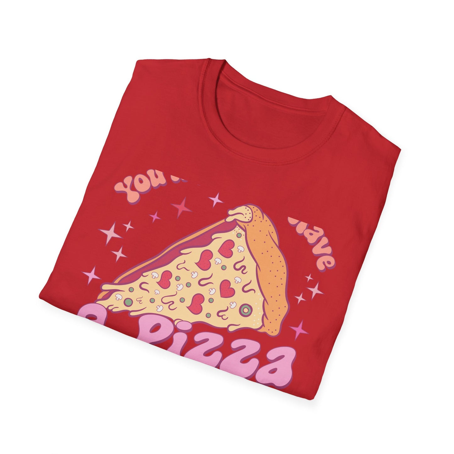 Groovy "You'll Always Have A Pizza My Heart" T-Shirt | Cute Retro Love Foodie Graphic Tee Gift