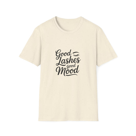 Uplifting 'Choose Joy Good Vibes' T-Shirt | Trendy Women's Positive Quote & Eyelashes Graphic Tee | Inspiring Gift