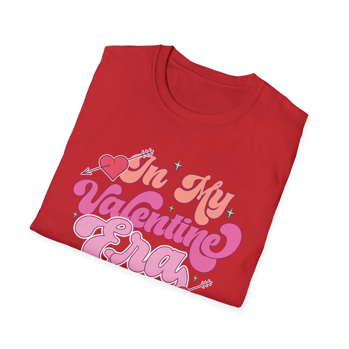 Groovy 'In My Valentine Era' T-Shirt | Retro Pink Heart Trendy Valentine's Day Tee | Sweet Love Season Gift