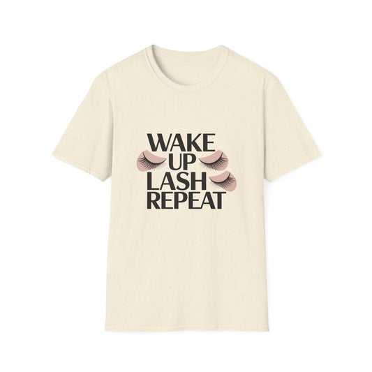 Wake Up & Lash T-Shirt | Chic Eyelashes Design for Beauty Lovers, Lash Techs & Makeup Artists | Glamorous Eye Tee