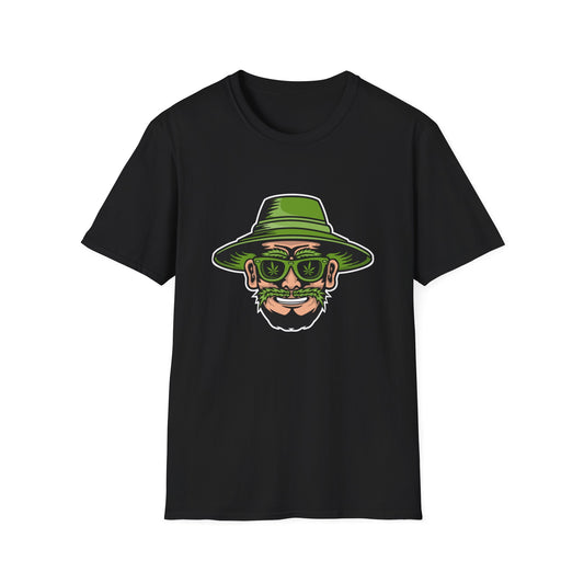 Groovy Cannabis Leaf Man T-Shirt | Ultimate Stoner Style 420 Tee | Unique Weed Enthusiast Gift, Must-Have!