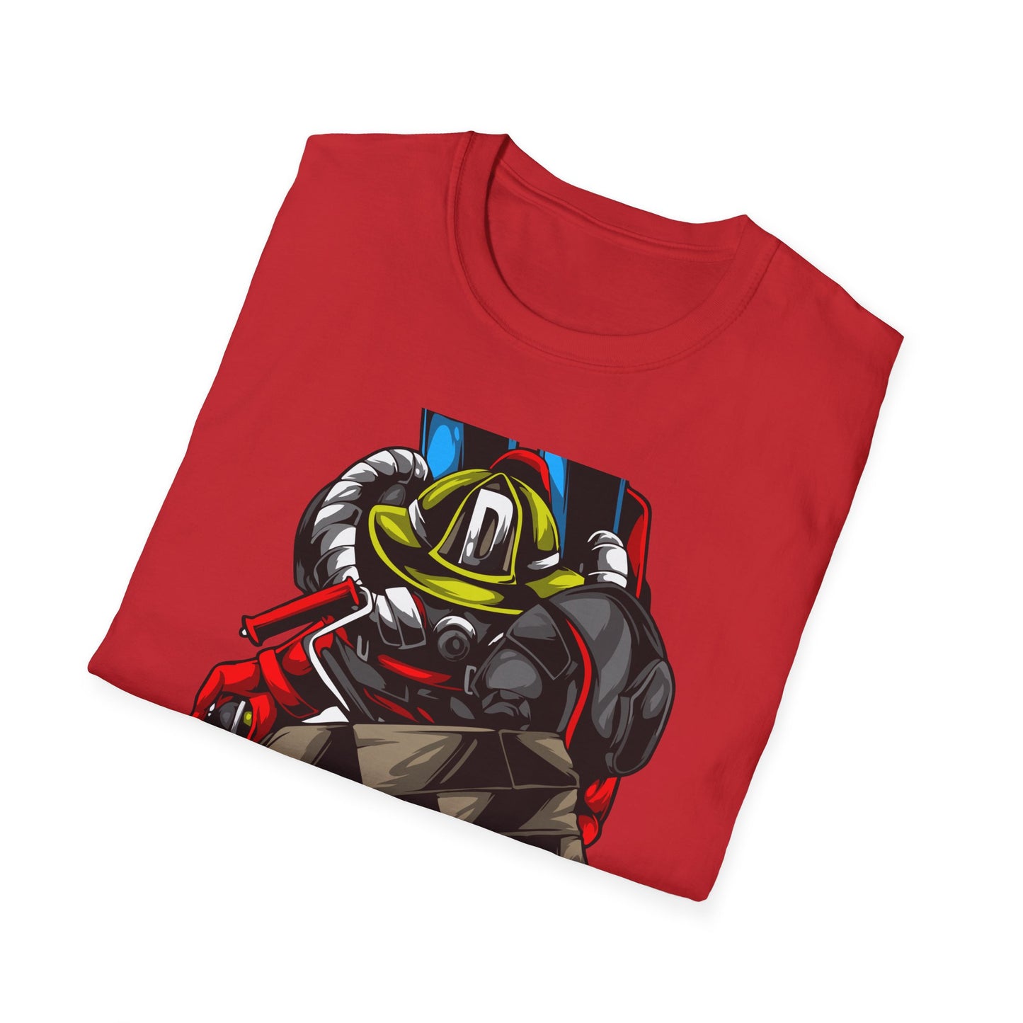 Epic Firefighter Hero T-Shirt | Fearless Urban Art Tee for First Responders & Protectors