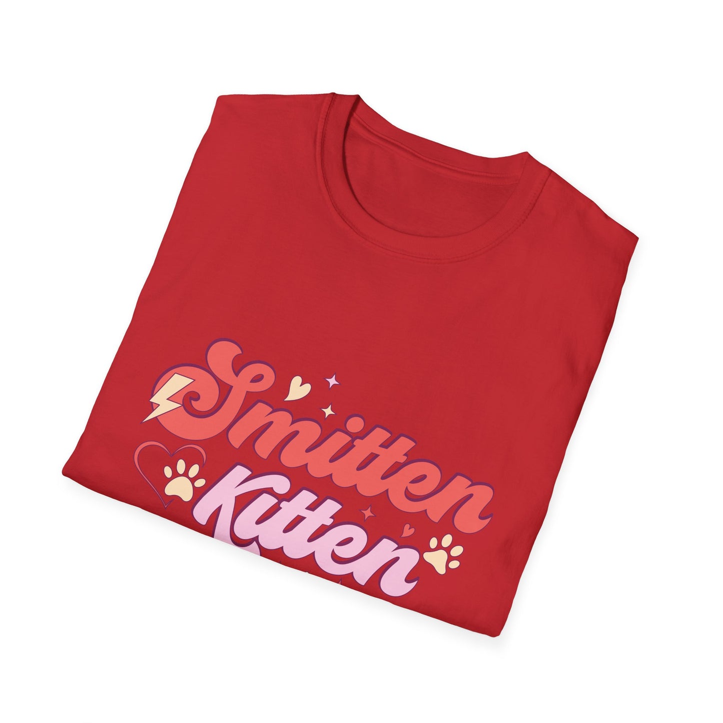 Adorable Smitten Kitten T-Shirt | Groovy Retro Cat Lover Tee | Perfect Pet Mom Gift | Cute & Chic