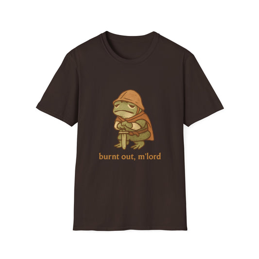 Burnt Out, M’Lord Frog Knight Tee