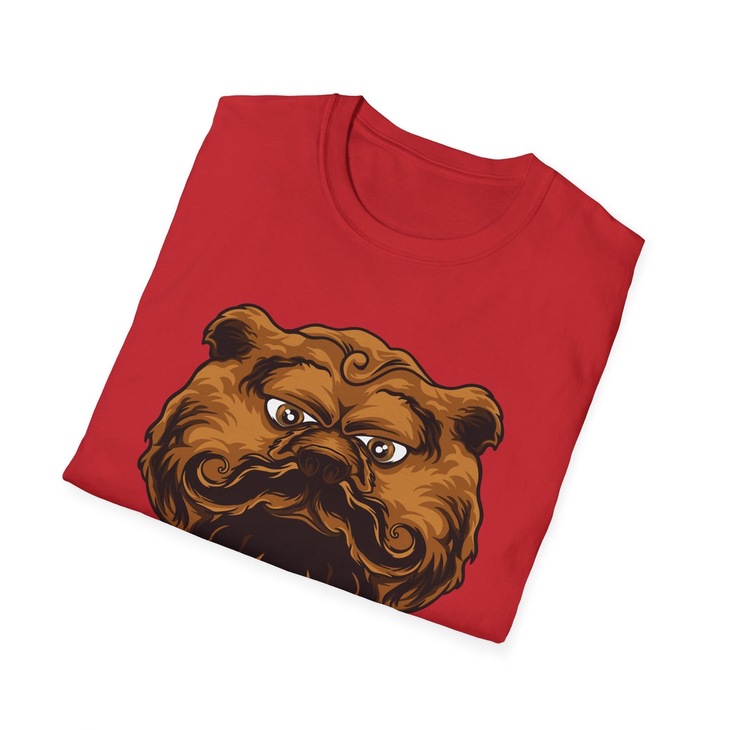 Dapper Grumpy Bear T-Shirt | Fierce Gentleman Animal Lover Tee | Unique Mustache Beard Design Gift