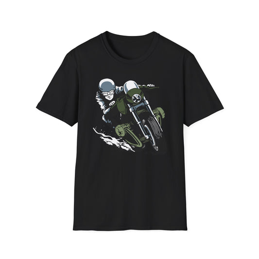 Epic Cafe Racer Motorcycle Rider T-Shirt - Thrilling Vintage Biker Tee for Adrenaline Junkies & Road Trip Lovers