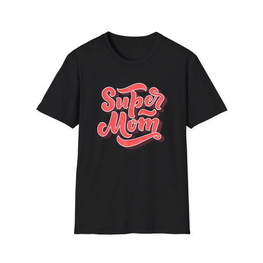 Super Mom T-Shirt | Vibrant Retro Script Tee | Ultimate Mother's Day Gift for Best Moms & Women