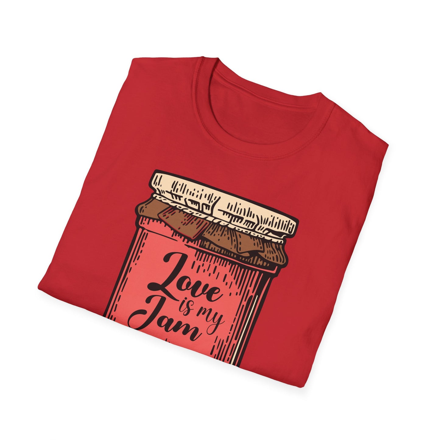 Adorable "Love is my Jam" Jar T-Shirt | Sweet Romantic Tee Gift for Her | Unique Vintage Style Valentine's Day Shirt