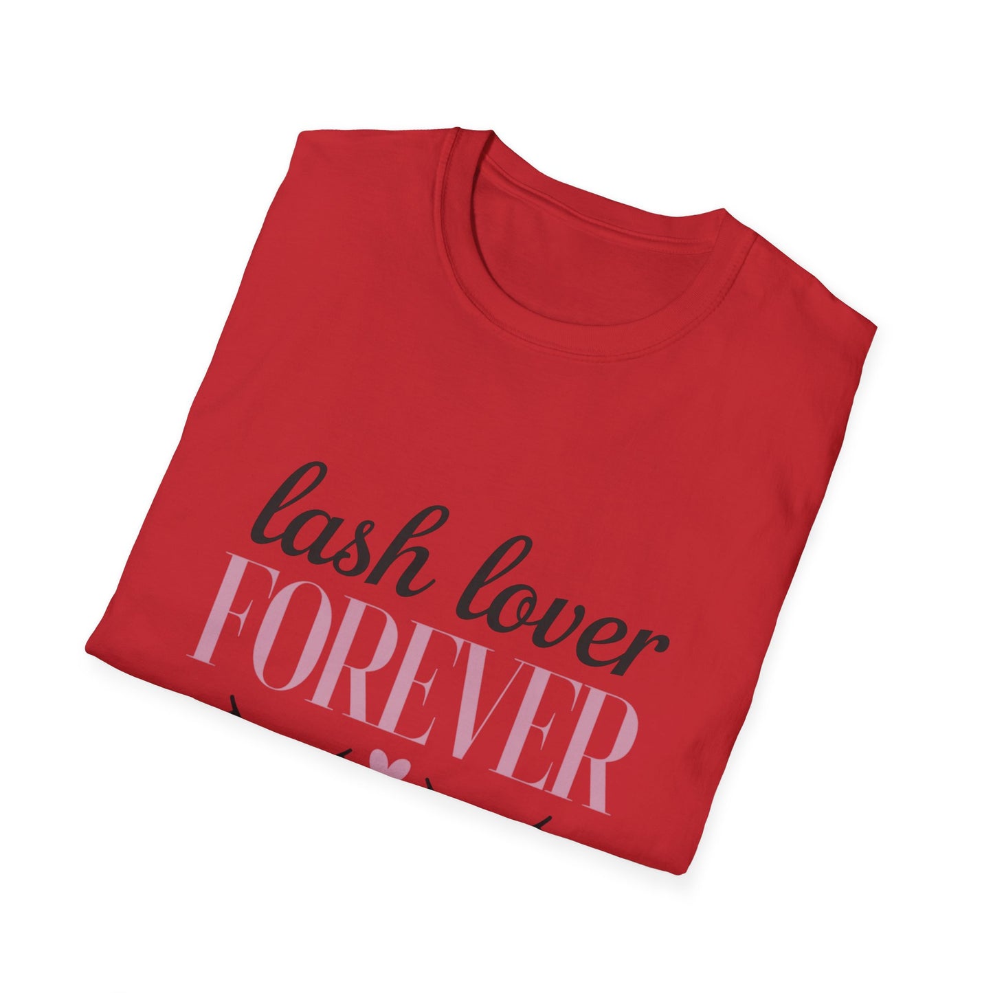 Chic Lash Lover FOREVER T-Shirt | Adorable Eyelash & Heart Tee for Beauty Enthusiasts & Makeup Artists