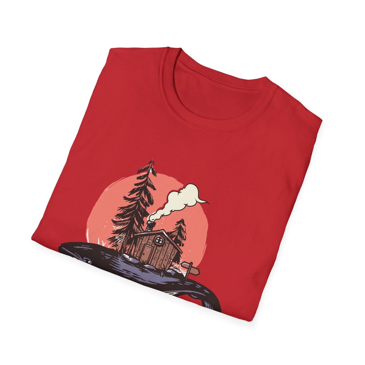 Breathtaking Whale Cabin T-Shirt | Enchanting Fantasy Art Tee for Nature Lovers & Dreamers