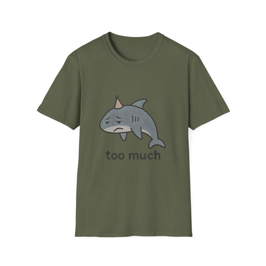Too Much Shark Overwhelmed Meme T-Shirt