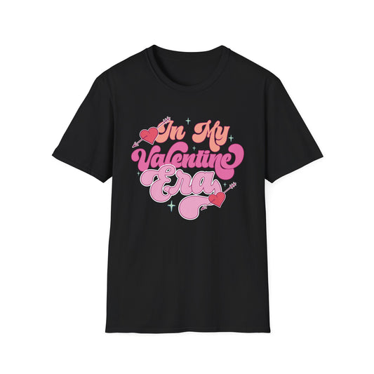 “In My Valentine Era” Groovy T-Shirt | Trendy Cupidcore Love Tee | Cute Retro Valentine's Day Gift for Her