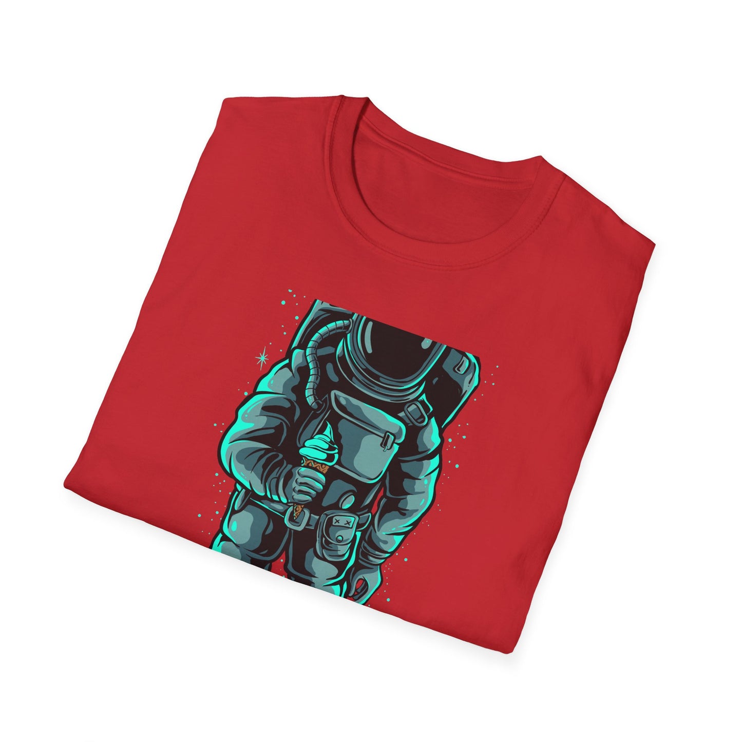 Epic Astronaut Ice Cream T-Shirt - Cool Galactic Space Explorer Tee for Sci-Fi Fans & Sweet Treat Lovers