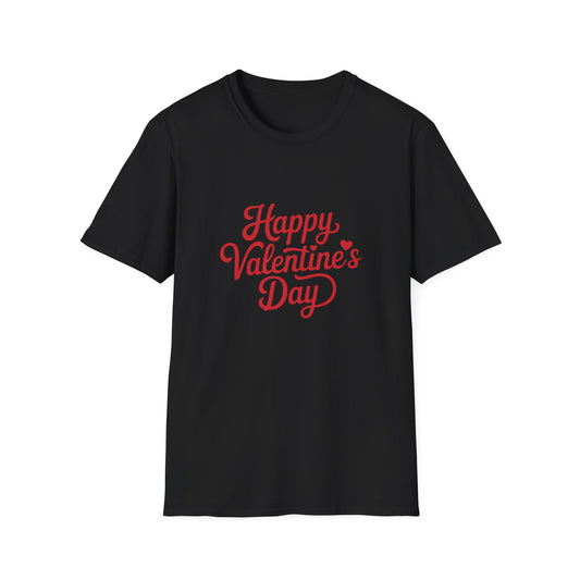 Sweet Happy Valentine's Day T-Shirt | Adorable Script Love Tee | Perfect Romantic Gift for Couples & Loved Ones | Express Your Love