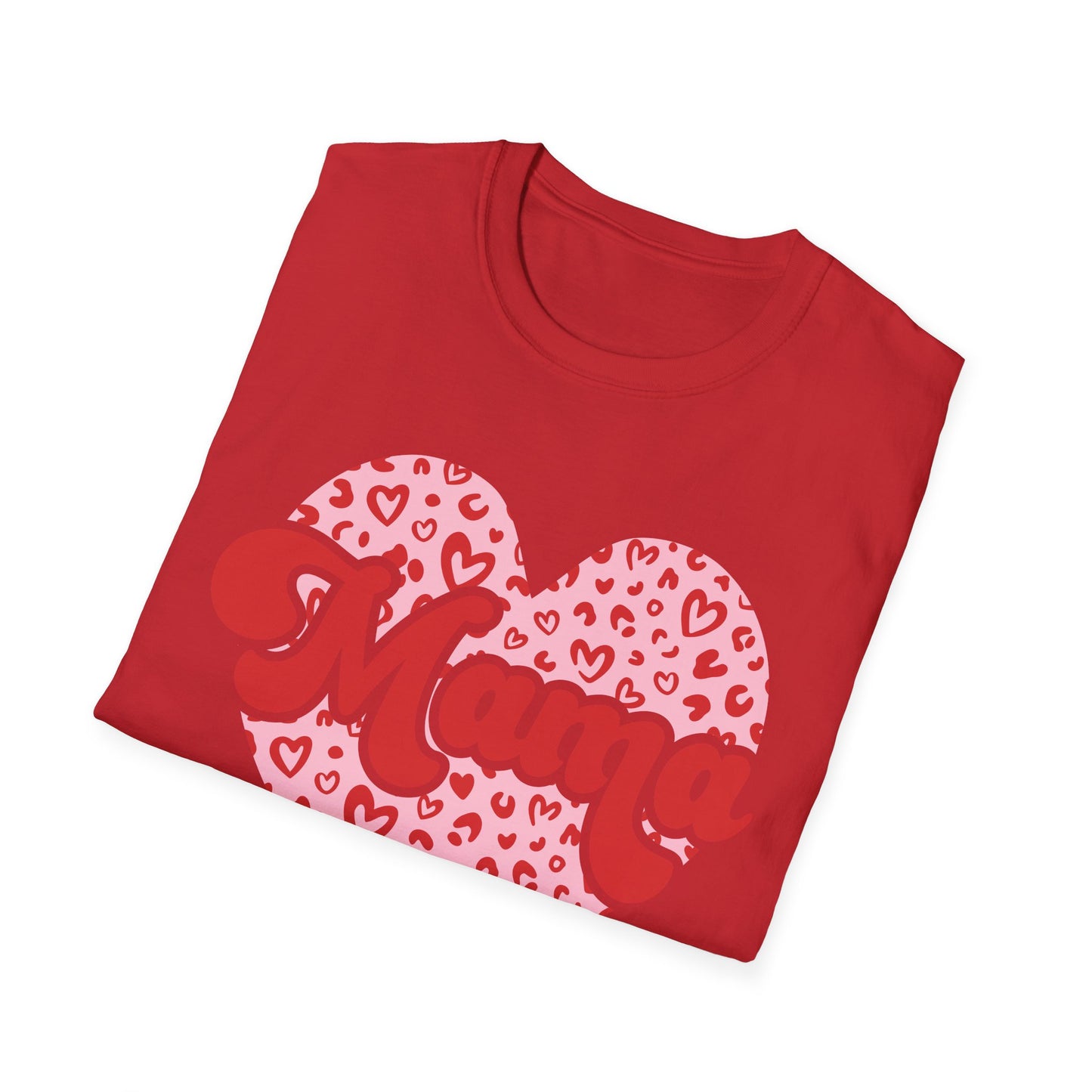 Chic Mom Leopard Heart T-Shirt | Adorable Mama Tee Gift | Perfect Mother's Day & Everyday Love Top