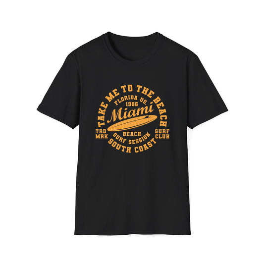 Awesome Vintage Miami Beach Surf Club T-Shirt | Florida US 1986 Summer Vacation Tee | Trendy Coastal Lifestyle Apparel