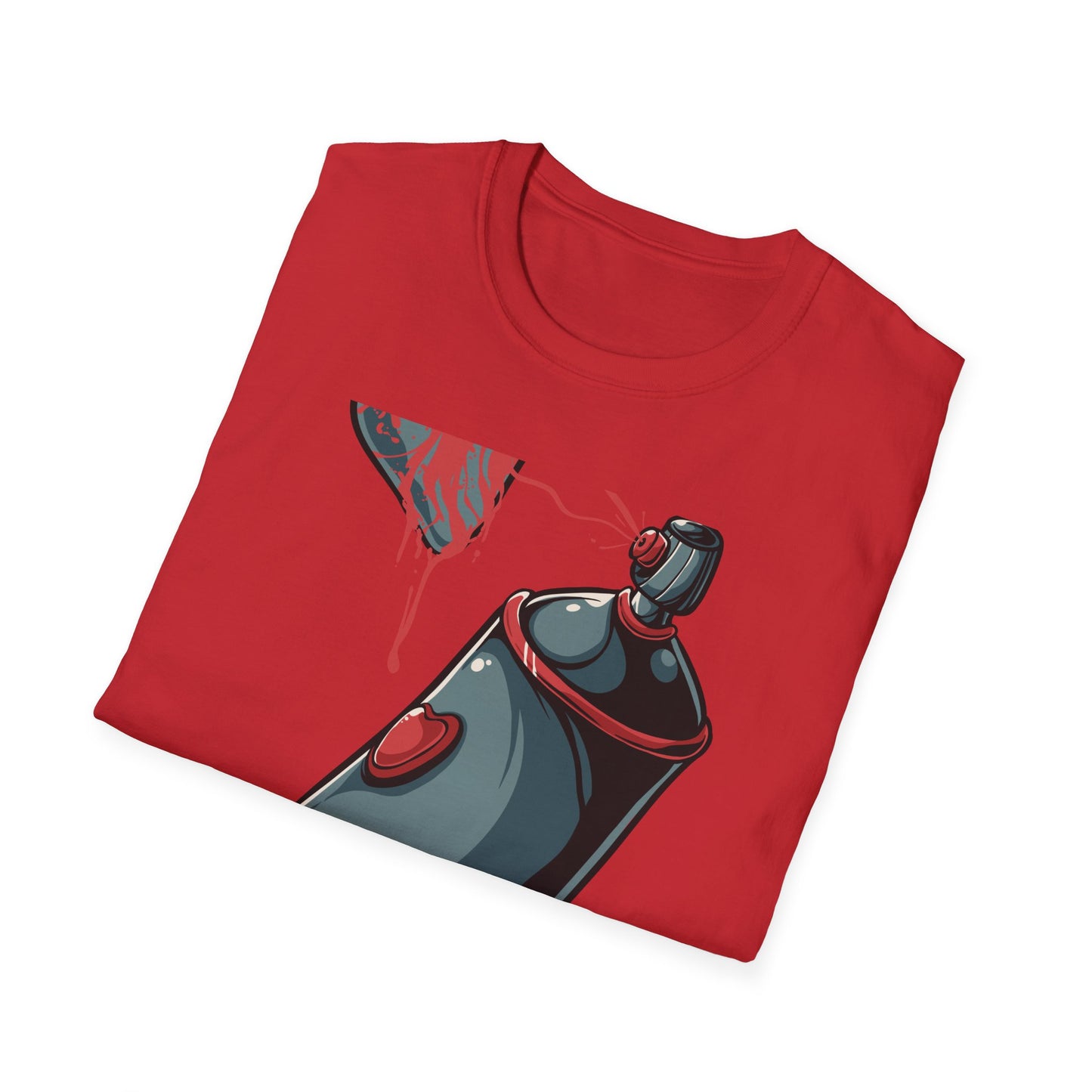 Expressive Graffiti Love T-Shirt | Spray Paint Heart Urban Art Tee | Bold Street Style Graphic for Artists