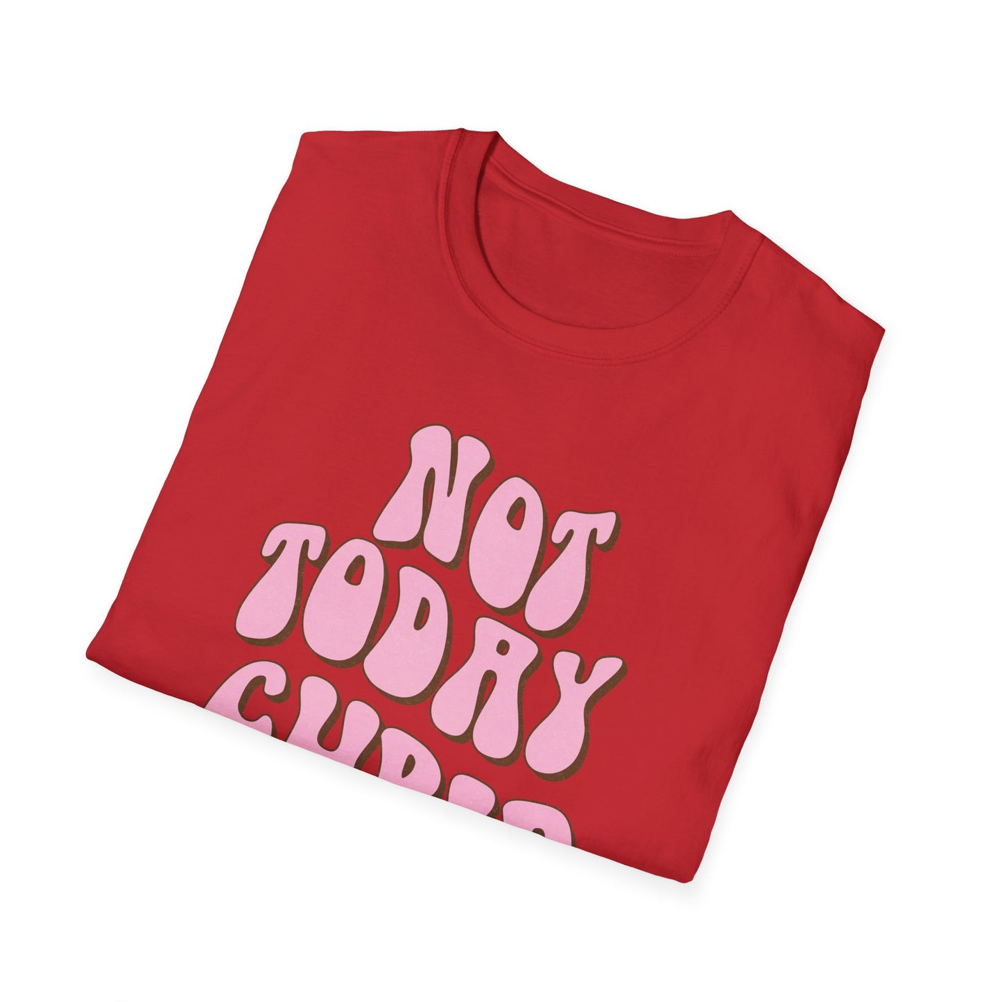 Sassy "NOT TODAY CUPID" Groovy T-Shirt | Retro Anti-Valentine's Day Tee | Fun Single Awareness Apparel