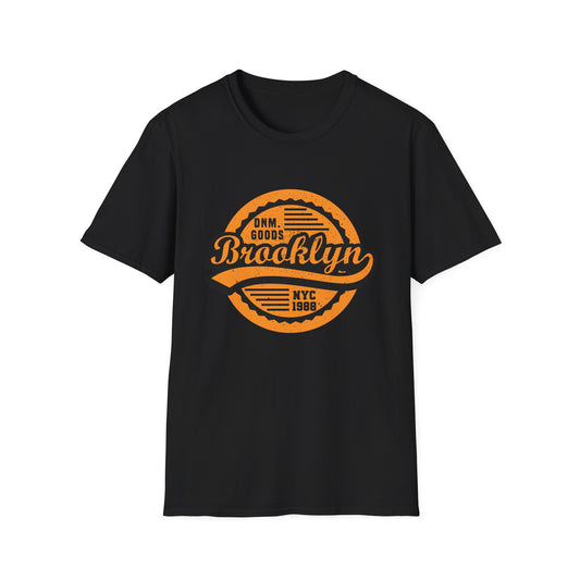 Authentic Brooklyn NYC 1988 Vintage Denim Goods T-Shirt - Urban Street Style Graphic Tee for Men & Women