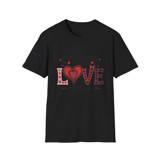 Inspiring 'LOVE' T-Shirt | 'Let All You Do Be Done With Love' Scripture Tee - 1 Corinthians 16:14 Christian Faith Gift