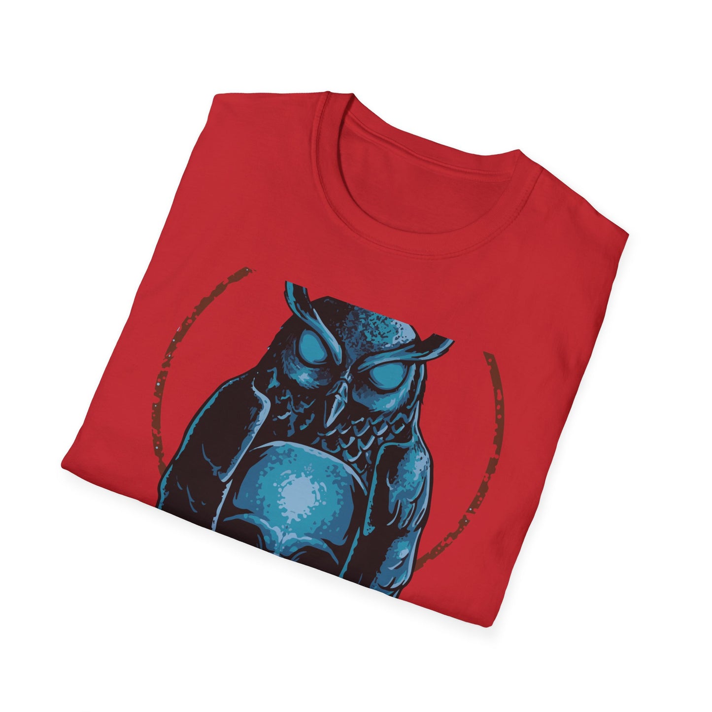 Epic Mystic Owl & Skull T-Shirt – Striking Gothic Wisdom Tee | Unique Dark Fantasy Apparel Gift