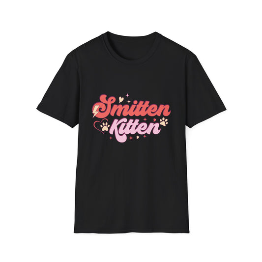 Adorable Smitten Kitten T-Shirt | Groovy Retro Cat Lover Tee | Perfect Pet Mom Gift | Cute & Chic