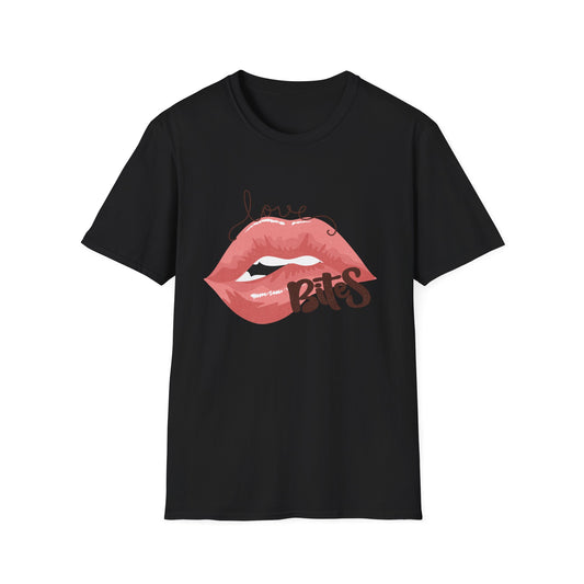 Irresistible Love Bites Lips T-Shirt | Trendy Women's Graphic Tee | Fierce & Chic Statement Top for Her
