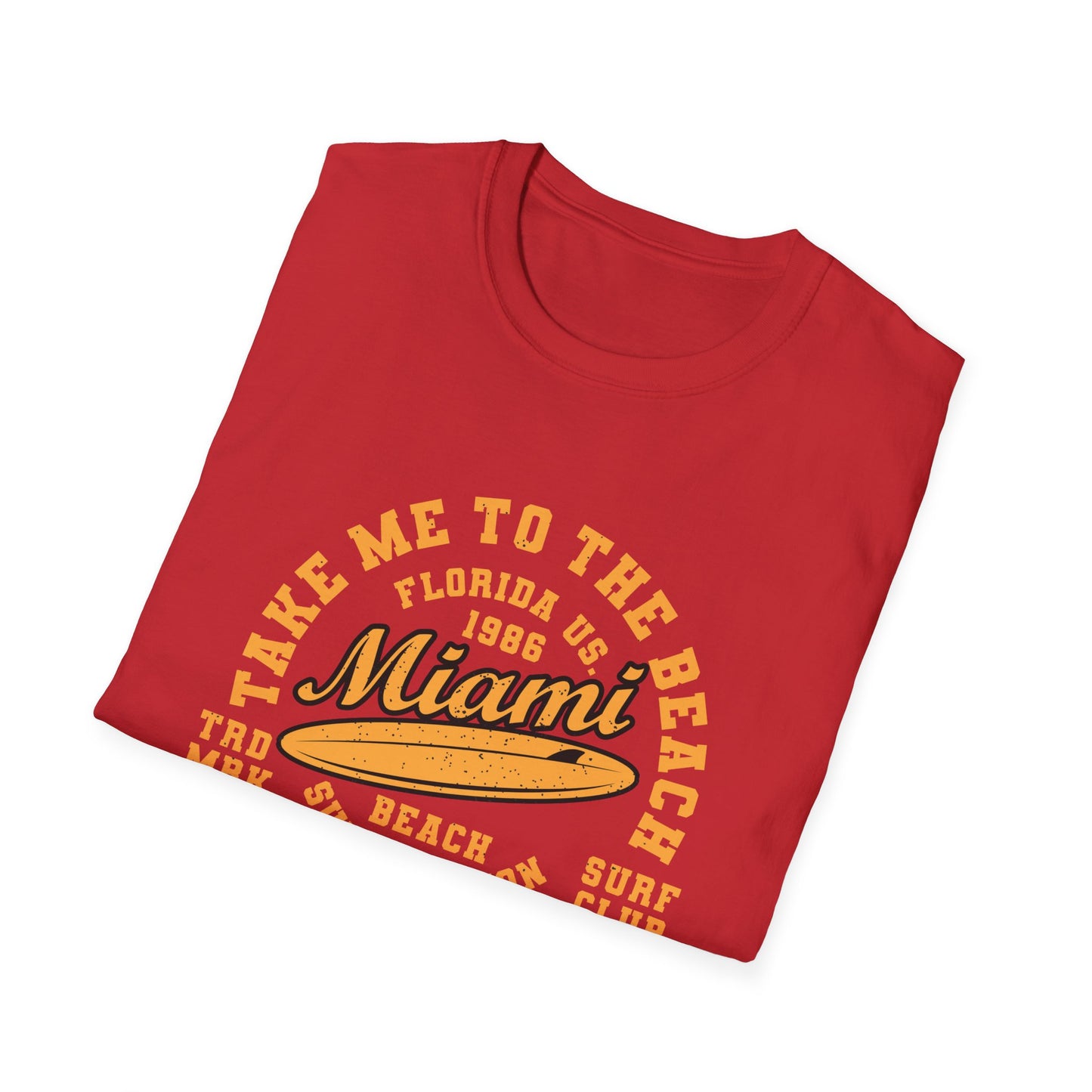 Awesome Vintage Miami Beach Surf Club T-Shirt | Florida US 1986 Summer Vacation Tee | Trendy Coastal Lifestyle Apparel