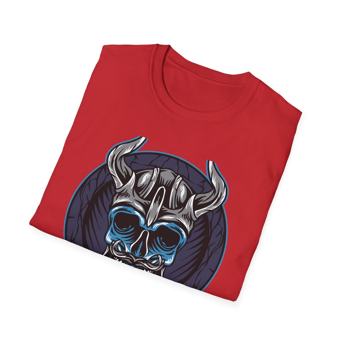 Epic Viking Skull T-Shirt | Fierce Horned Warrior Design Tee for Men | Bold Norse Mythology Apparel