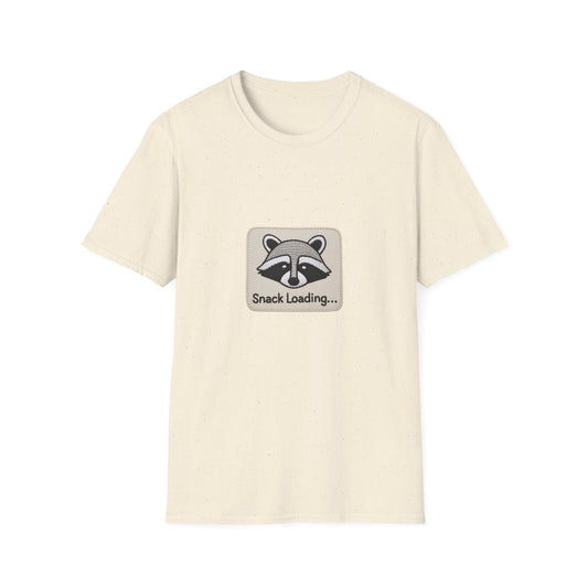 Epic Raccoon 'Snack Loading' T-Shirt | Funny Foodie Animal Lover Gift Tee