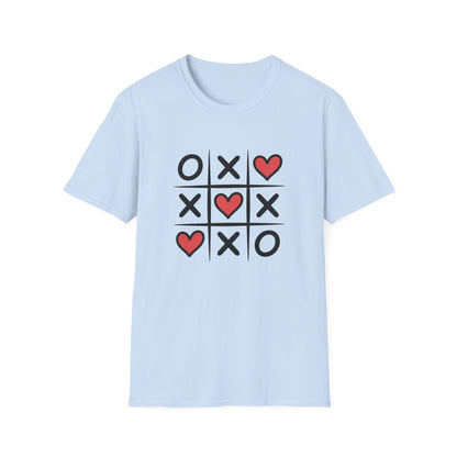 Adorable Tic Tac Toe Love Wins T-Shirt | Sweet Hearts Valentine's Day Tee for Couples & Romantics | Unique Gift Idea