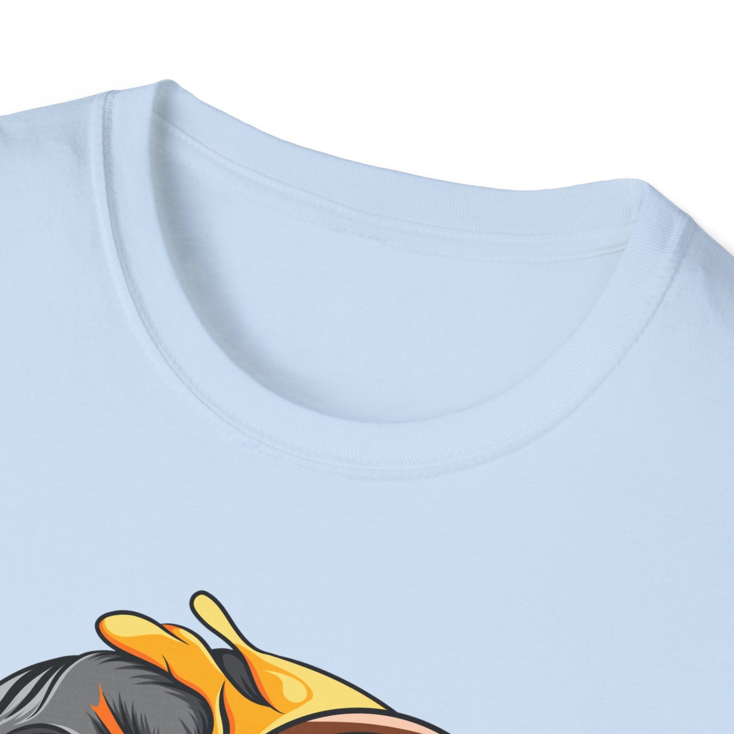 Edgy Half Skull Half Emoji T-Shirt | Unique Melting Monocle Face Tee | Awesome Duality Art for Bold Style