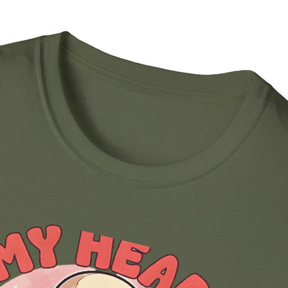 Adorably Spooky 'My Heart For You' Skeleton T-Shirt - Unique Valentine's Day & Romantic Gift Apparel for Couples