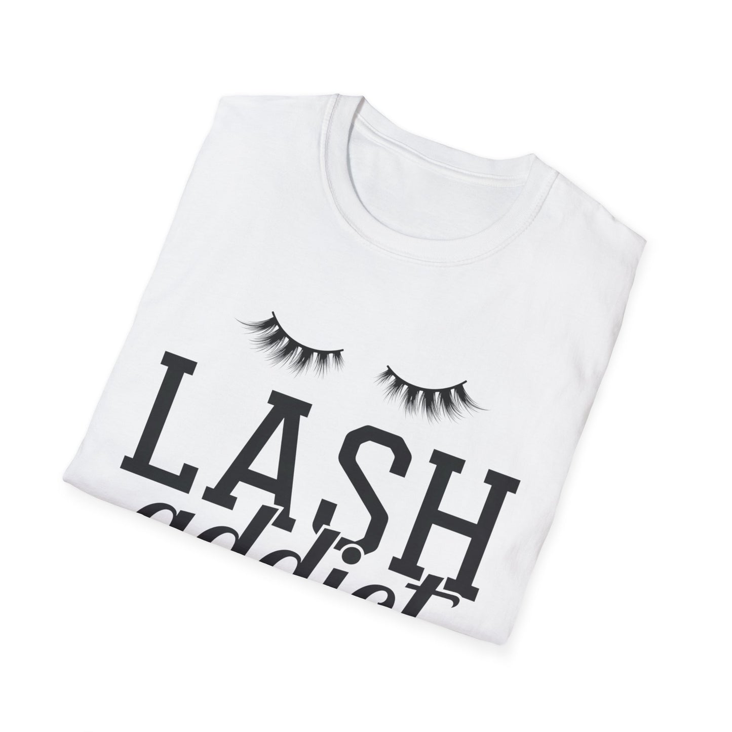Obsessed Lash Addict Club T-Shirt | Chic Glam Beauty Queen Tee for Lash Techs & Makeup Artists