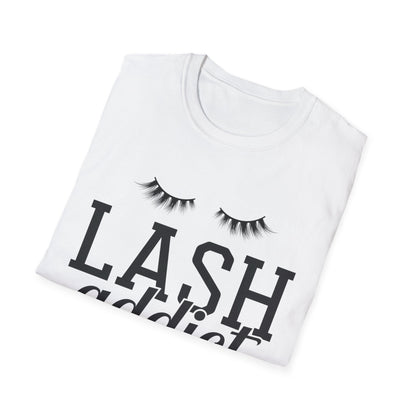 Obsessed Lash Addict Club T-Shirt | Chic Glam Beauty Queen Tee for Lash Techs & Makeup Artists