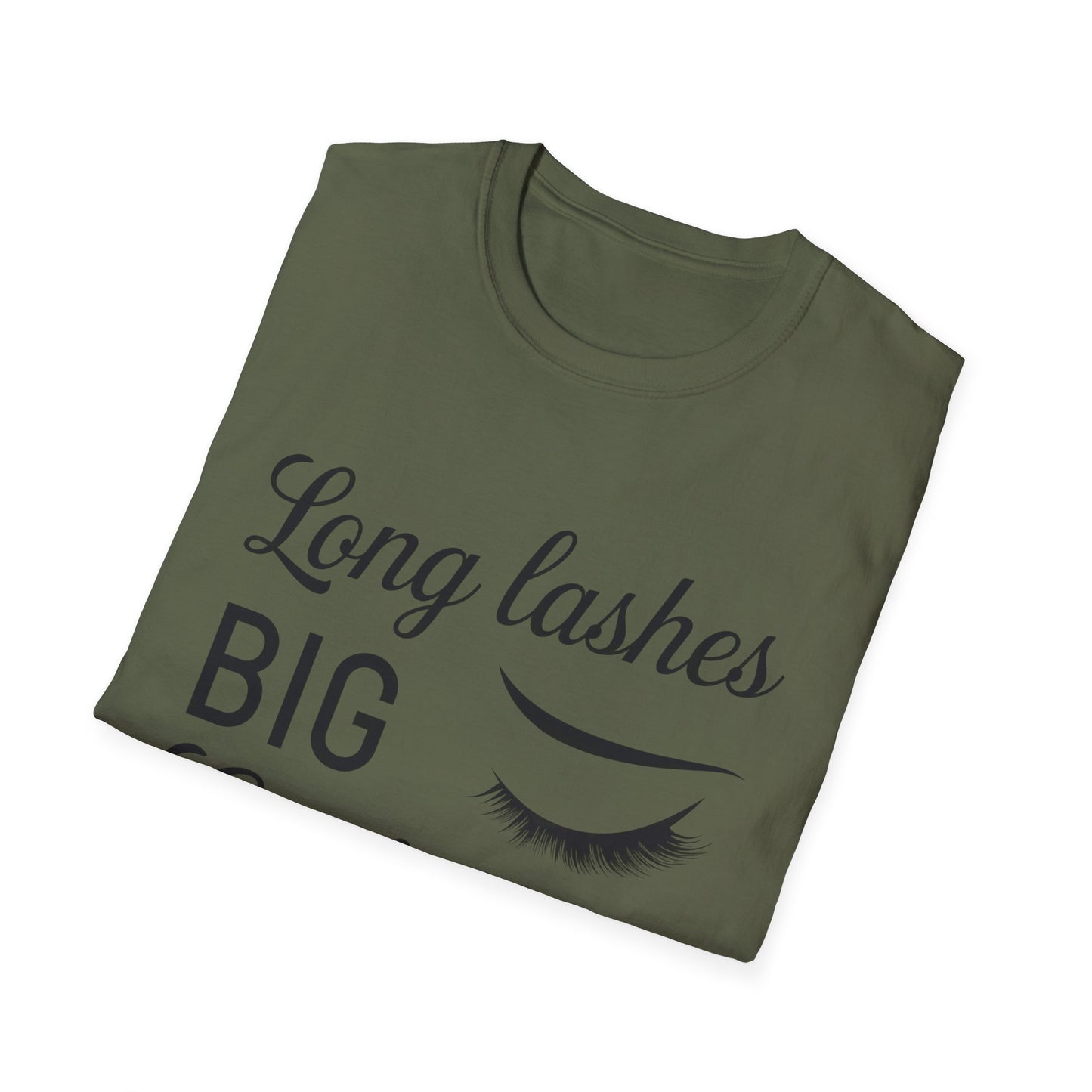 Empowering "Long Lashes Big Confidence" T-Shirt - Chic Beauty Lover Tee for Women | Stunning Lash Tech Gift