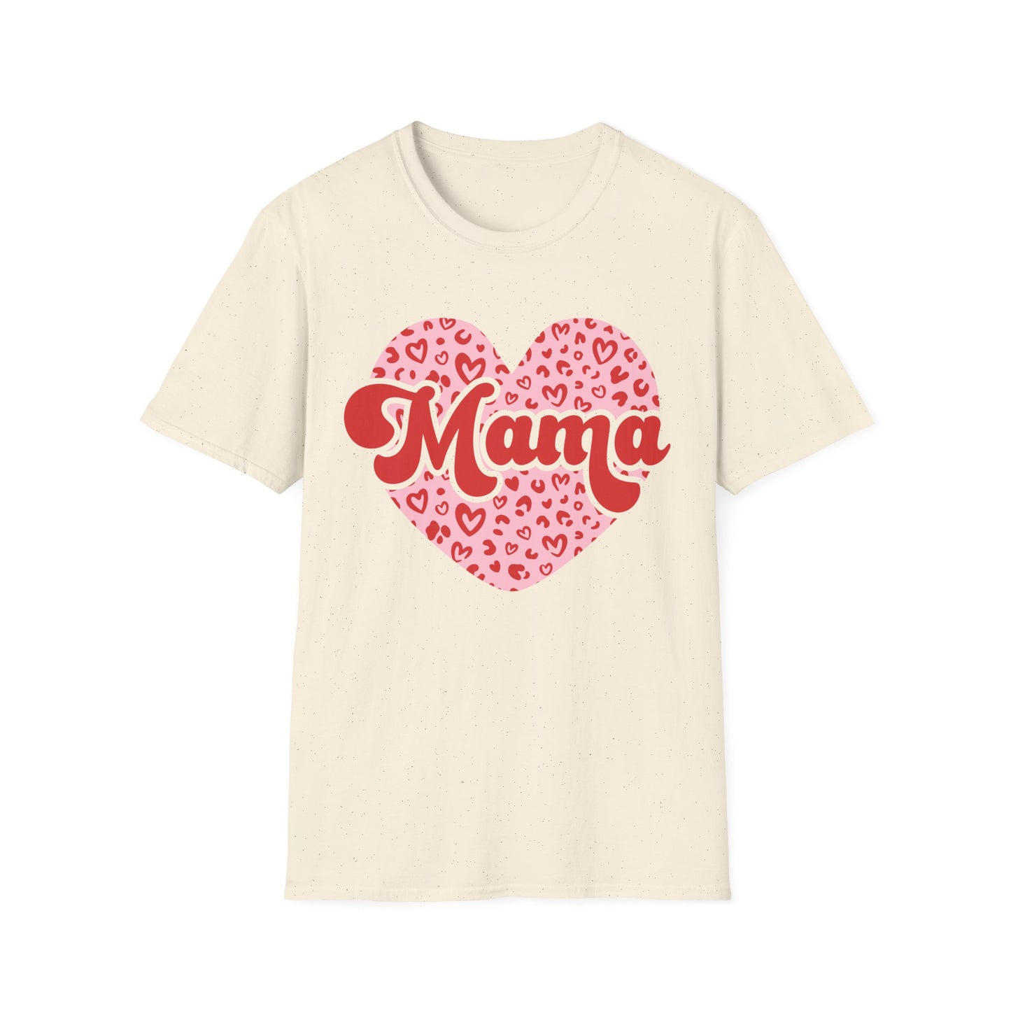 Chic Mom Leopard Heart T-Shirt | Adorable Mama Tee Gift | Perfect Mother's Day & Everyday Love Top
