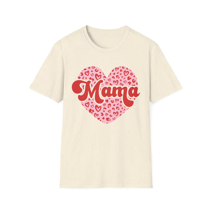 Chic Mom Leopard Heart T-Shirt | Adorable Mama Tee Gift | Perfect Mother's Day & Everyday Love Top