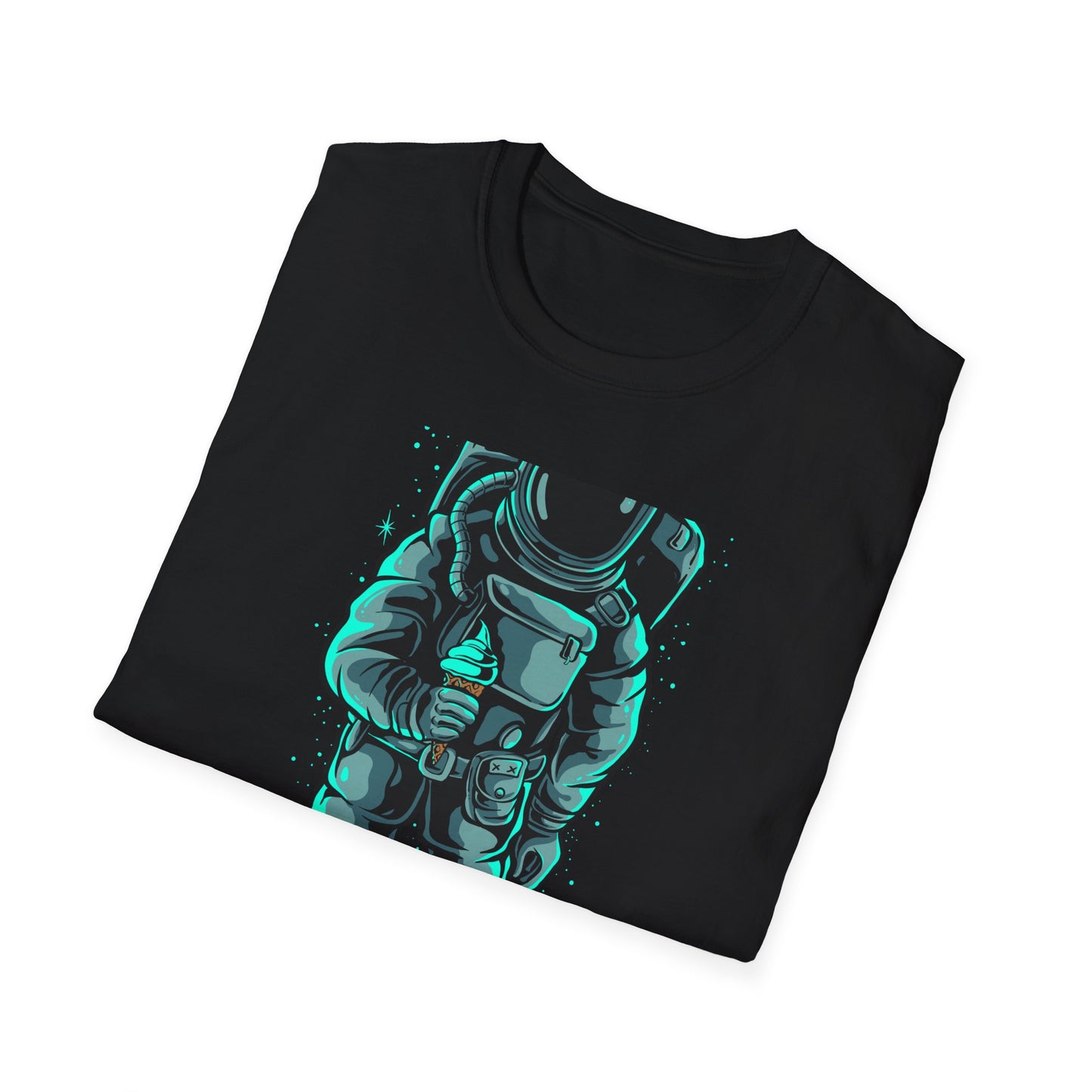 Epic Astronaut Ice Cream T-Shirt - Cool Galactic Space Explorer Tee for Sci-Fi Fans & Sweet Treat Lovers