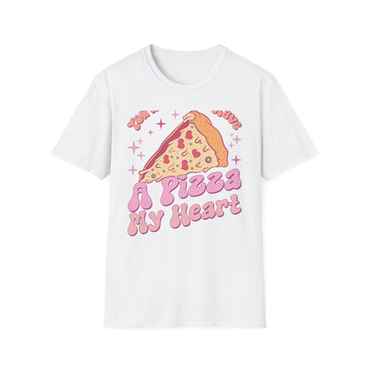 Groovy "You'll Always Have A Pizza My Heart" T-Shirt | Cute Retro Love Foodie Graphic Tee Gift