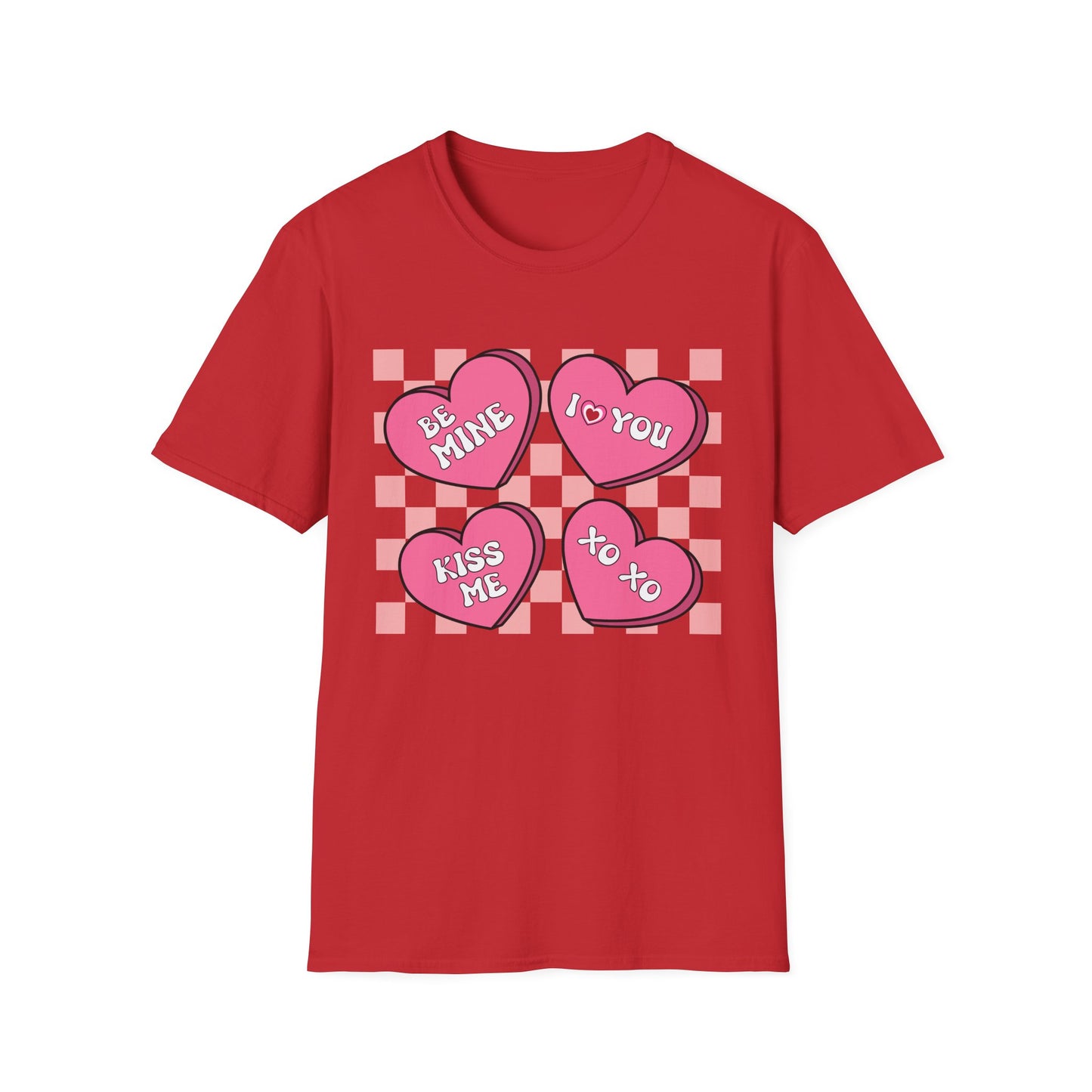Charming Retro Valentine's Day T-Shirt | Sweet Conversation Hearts Love Tee | Adorable Be Mine Couple Gift