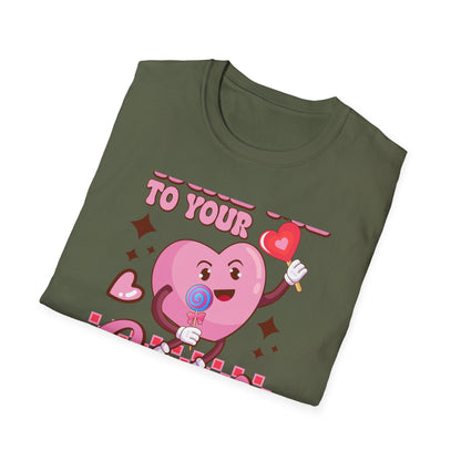 Sweet & Groovy 'Take Me To Your Candy Shop' T-Shirt | Adorable Retro Heart Lollipop Tee | Perfect Valentine's Day Gift for Candy Lovers