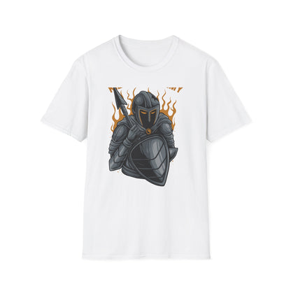 Fierce Armored Warrior T-Shirt - Epic 'Kill Your Enemy' Design for Gamers & Strength Enthusiasts. Unleash Your Power!