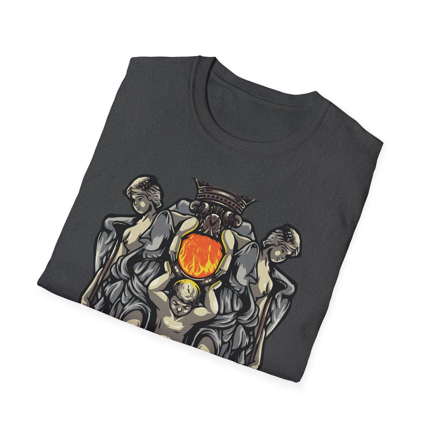 Majestic Divine Sun Bearer T-Shirt | Regal Classical Art Tee | Unique Statement Graphic for Art Lovers & Seekers of Power