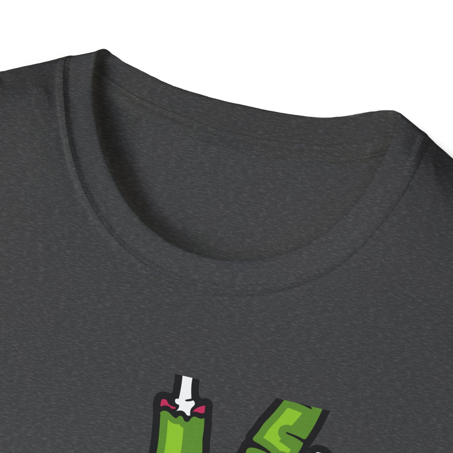 Groovy Zombie Hand T-Shirt with Smiling Monster Face | Spooky Halloween Rock On Tee | Creepy Fun Apparel