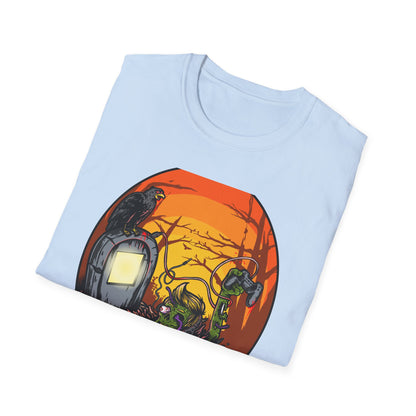 Epic Zombie Gamer T-Shirt: Undead Rising for Next-Gen Play | Spooky Horror Gaming Tee for Gamers