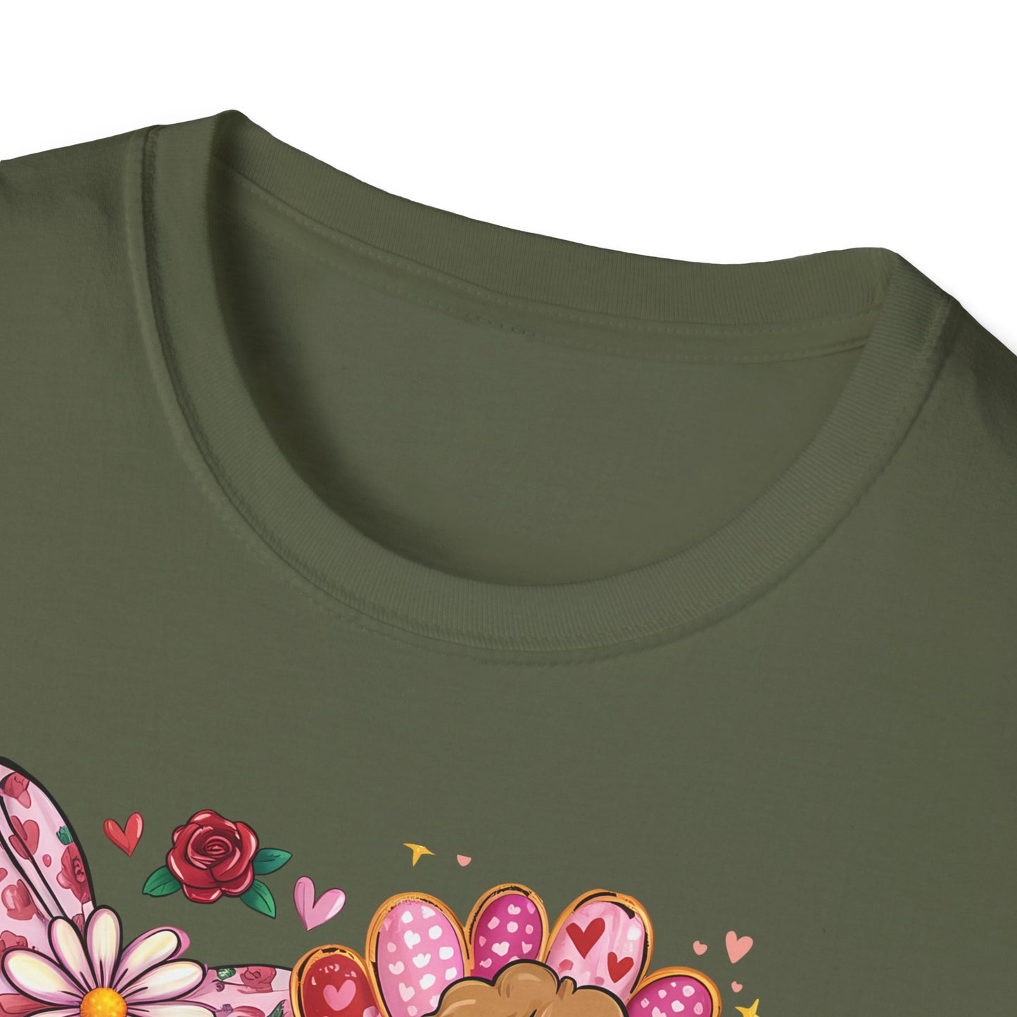 Adorable Valentine's Cupid & Love Heart T-Shirt - Sweet Roses & Bows Tee for Her | Perfect Romantic Gift