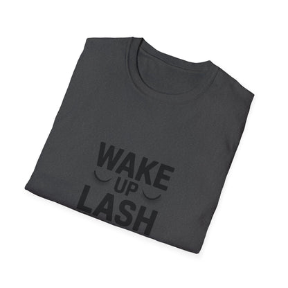 WAKE UP LASH REPEAT T-Shirt | Chic Eyelash Tech & Beauty Lover Tee | Empowering Lash Artist Gift Top