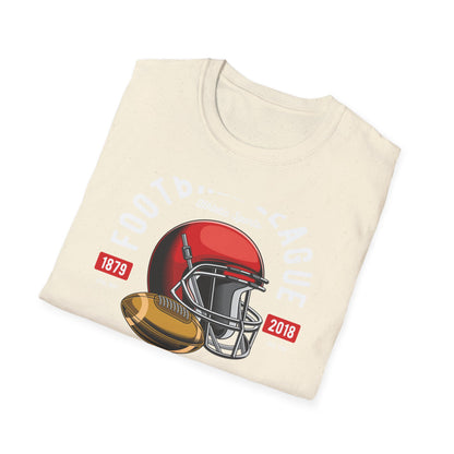 Classic National Football T-Shirt - Vintage Helmet & Ball Design - Essential Game Day Fan Gear | Ultimate Sports Lover Gift
